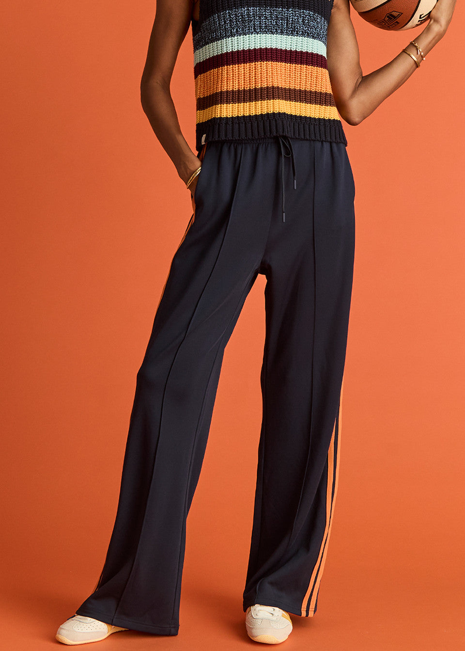 The Upside - Vitesse Marine Wide Leg Pant in Navy