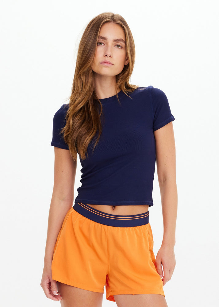 The Upside - Shelter Fitted Tee in Navy