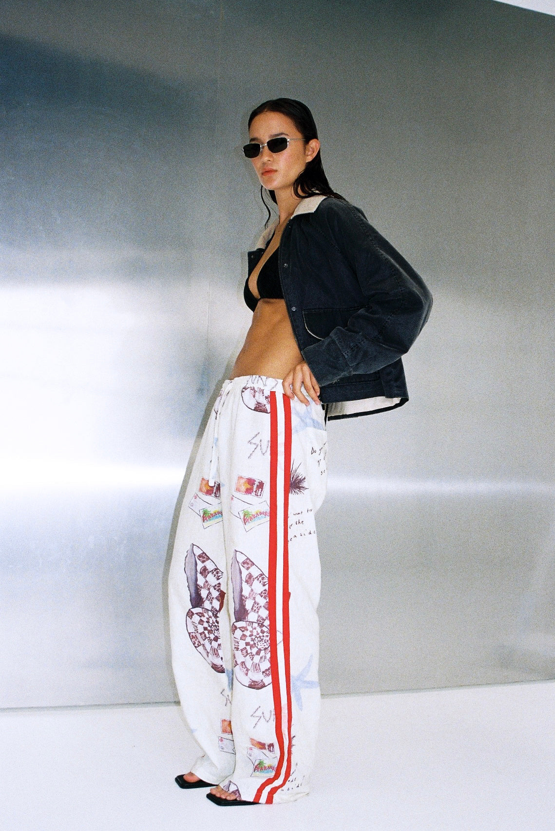Lottie Hall - Vacation Pants in Souvenier Print