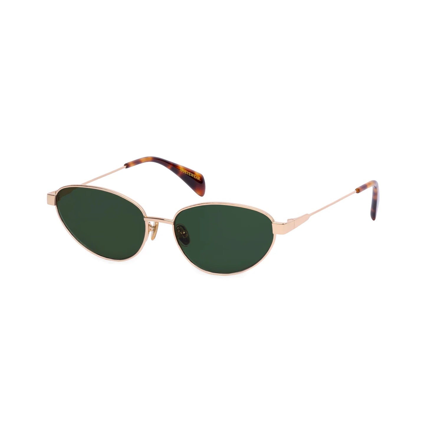 180EYEWEAR- Zephyr in Gold + Green Lens