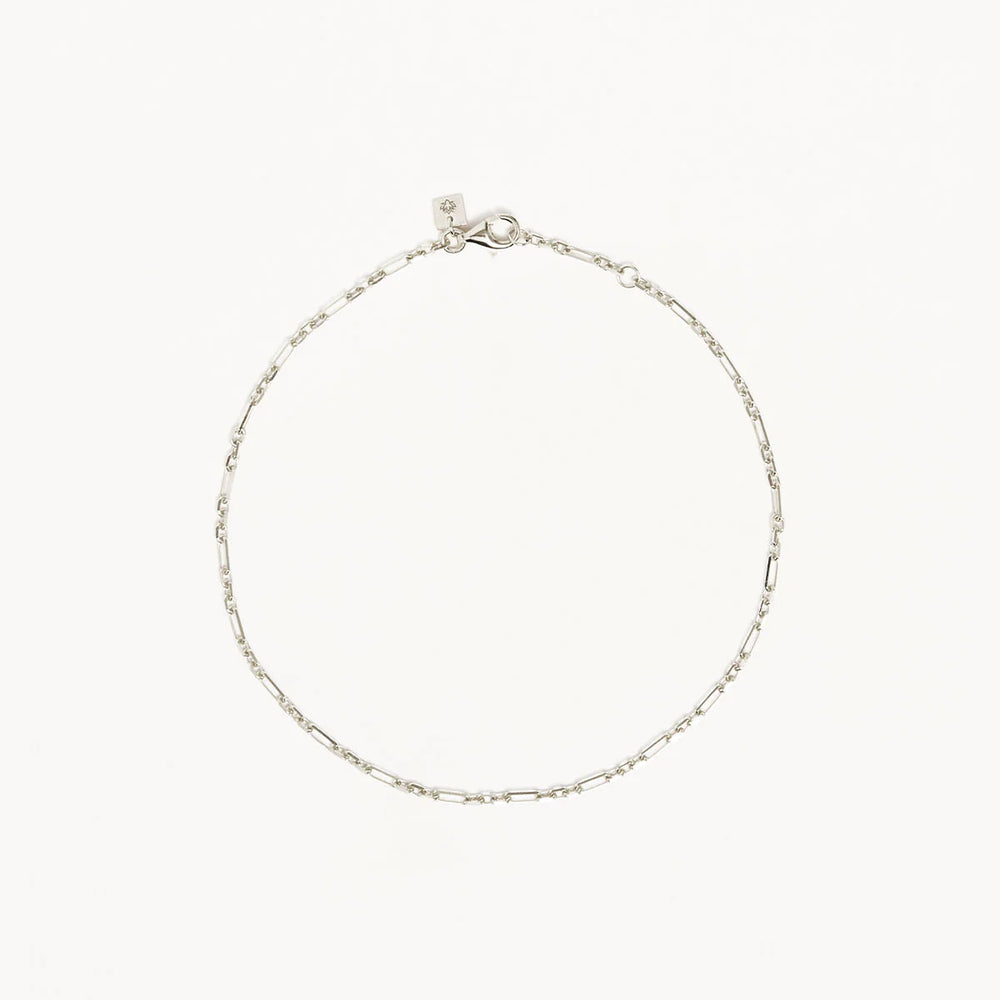 
                      
                        By Charlotte - Mixed Link Chain Anklet in Silver
                      
                    