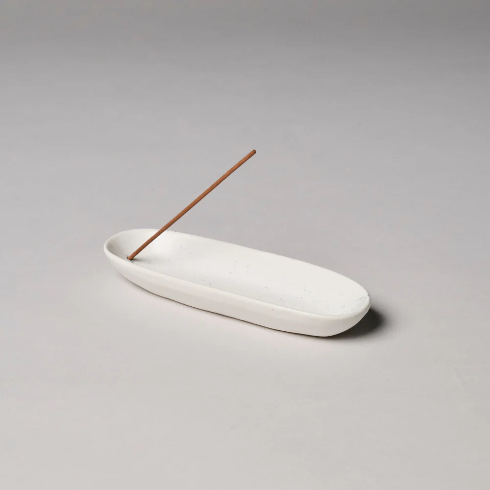 Gentle Habits - The Collector Ceramic Incense Holder in White