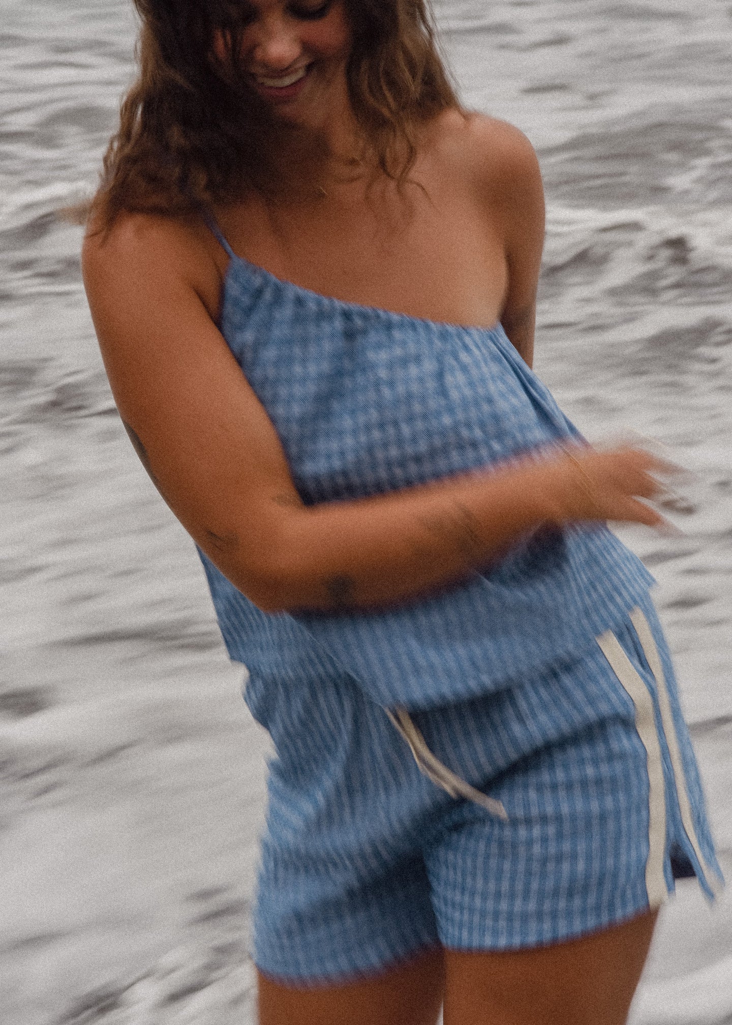 Atmosea - Short in Gingham Blue