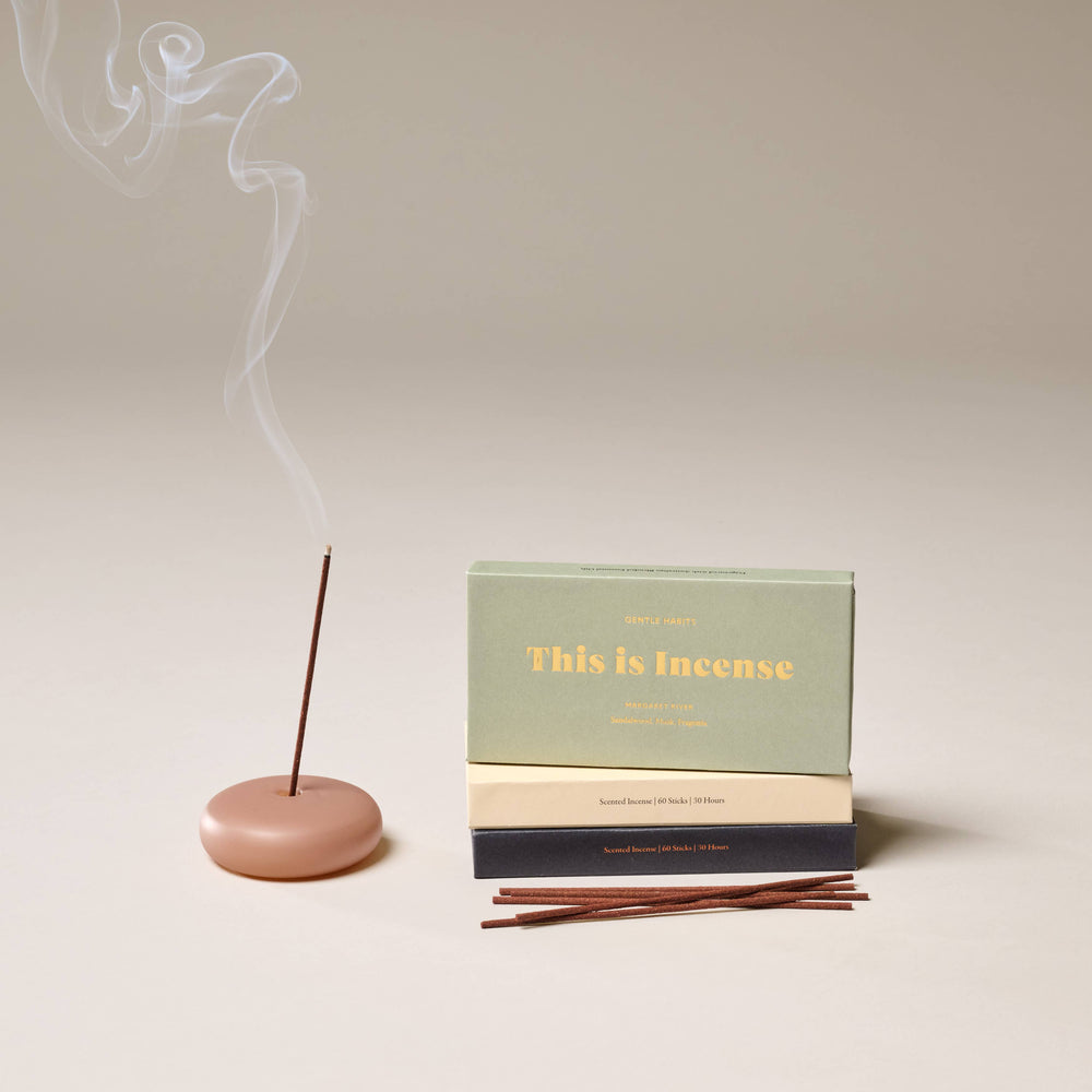 Frosted Glass Holder Small in Brown