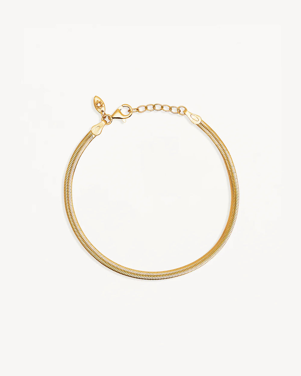 By Charlotte - Herringbone Chain Bracelet in Gold