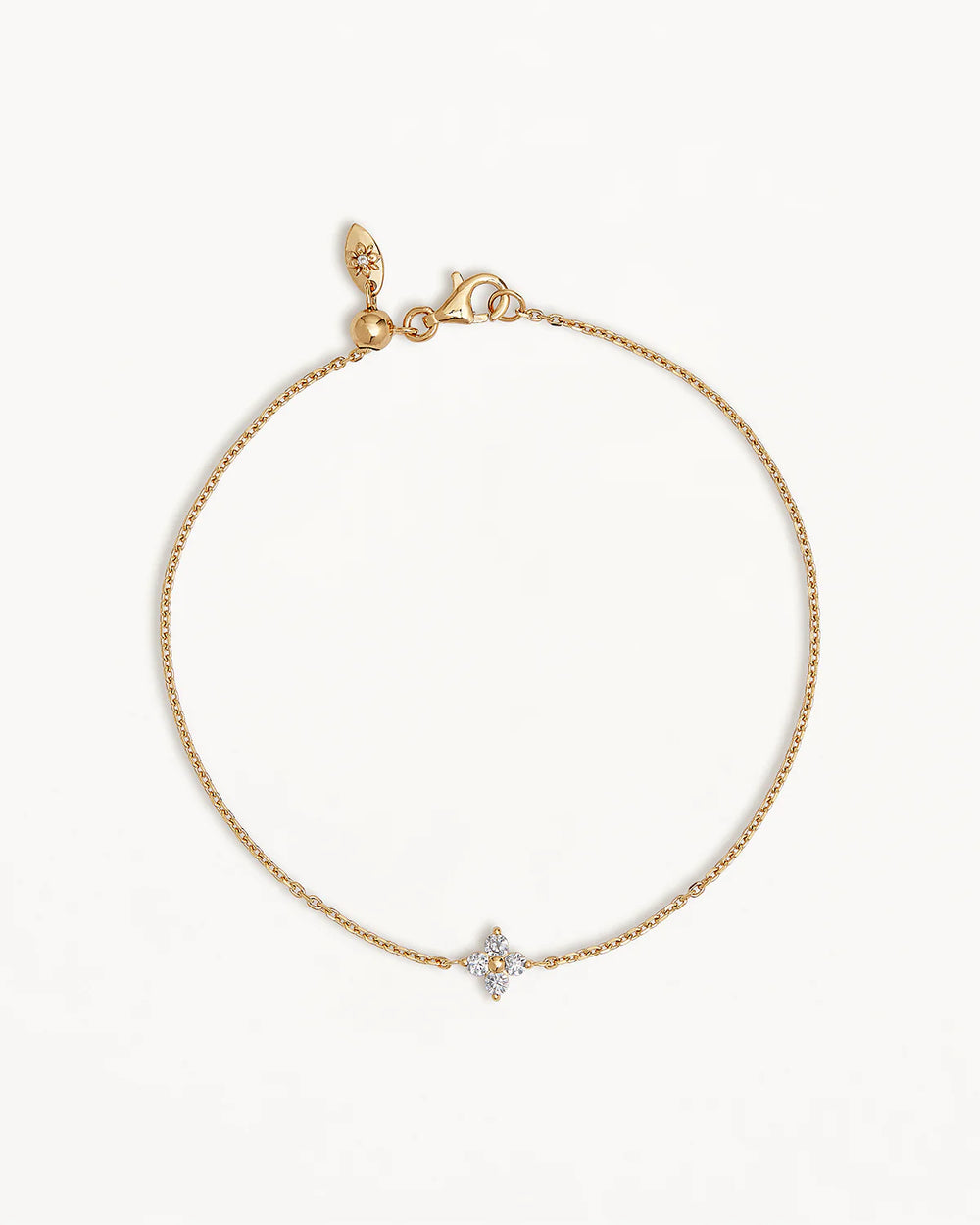 By Charlotte - Crystal Bloom Bracelet in Gold