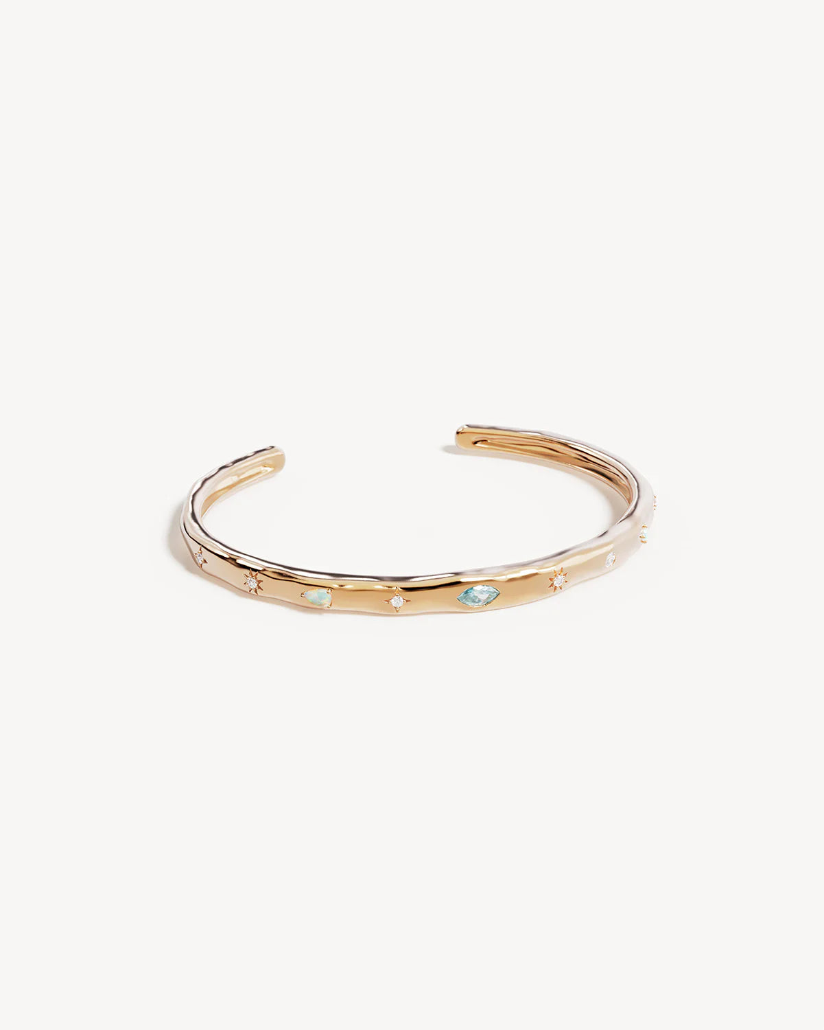 By Charlotte - Hope and Protection Cuff in Gold