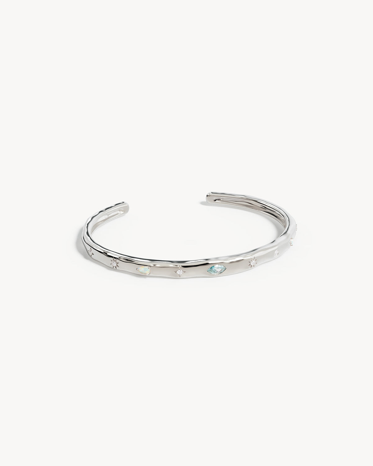By Charlotte - Hope and Protection Cuff in Silver