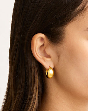By Charlotte - Sunkissed Hoops in Gold - Large