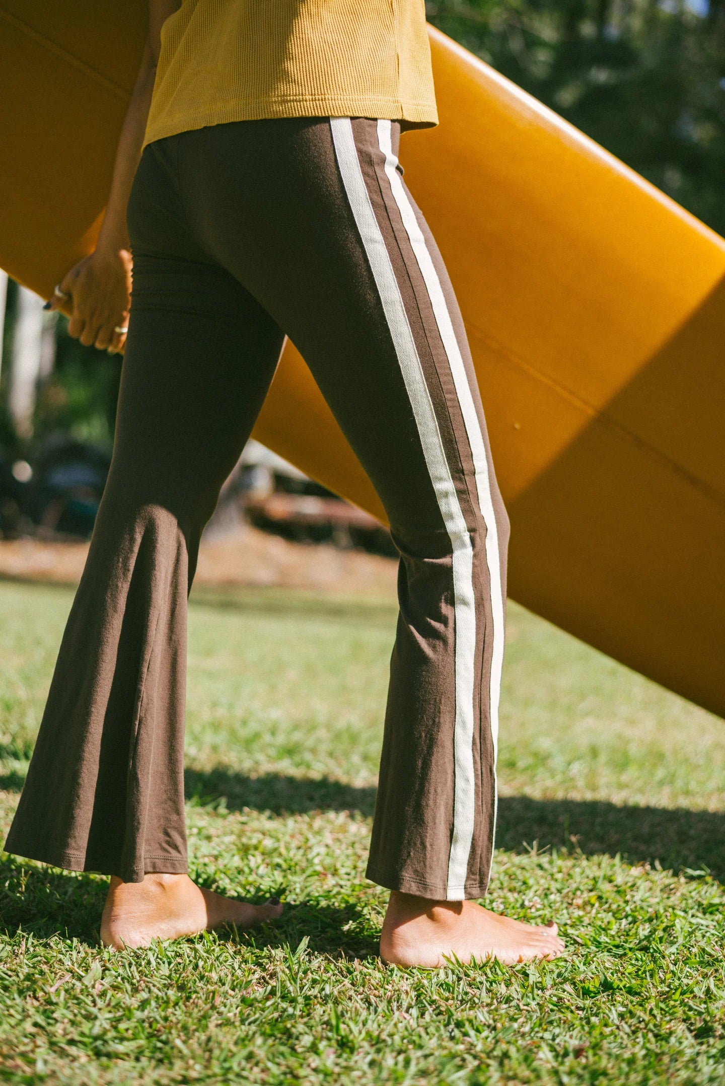 Atmosea - Bamboo Flare Pant in Chocolate