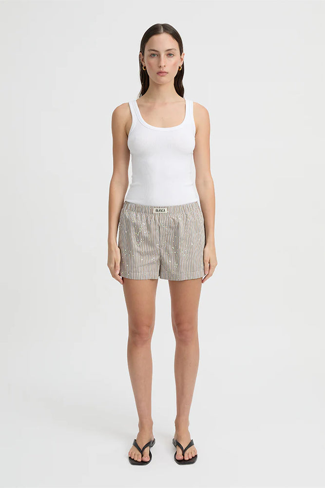 
                      
                        Blanca - Piper Shorts in Taupe
                      
                    