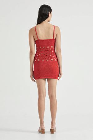 
            
                Load image into Gallery viewer, Third Form - Break Away Knit Mini Slip in Scarlet
            
        