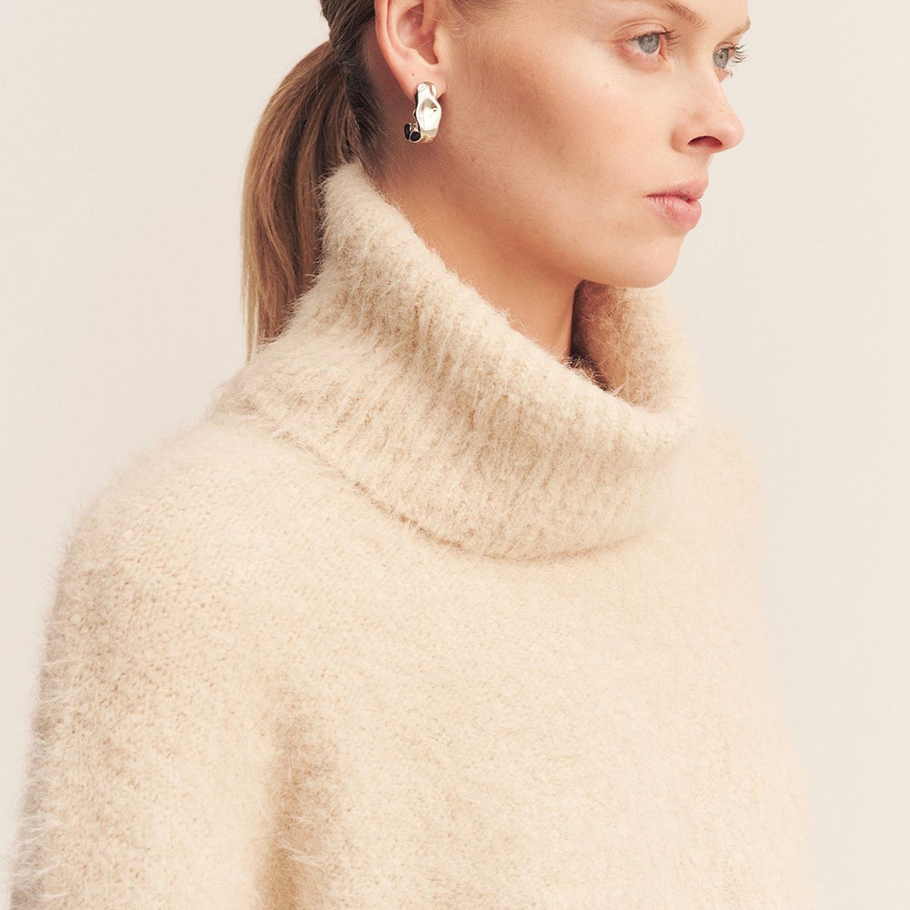 
                      
                        Shona Joy - Korine Roll Neck Sweater in Batter
                      
                    