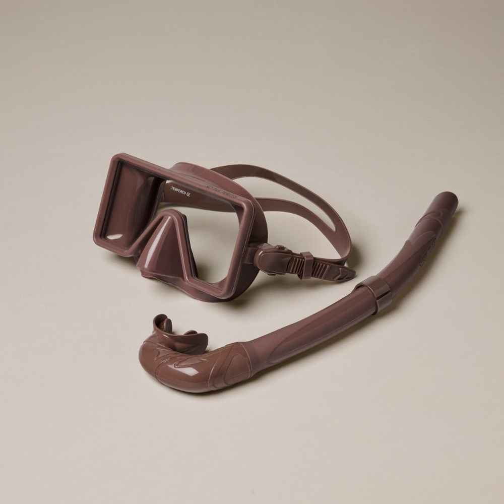 Barbados Dive Mask and Snorkel - CHOCOLATE