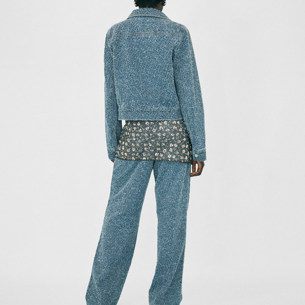 Third Form - Celestial Scarf Belt in Silver Sequin