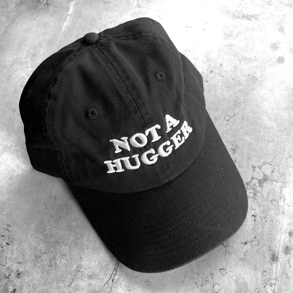Not a hugger Dad Hat Unisex Baseball Cap funny introvert