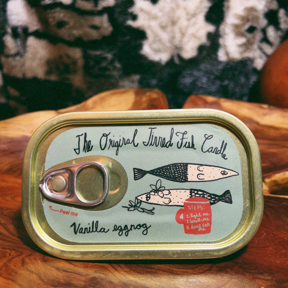 
                      
                        Tinned Fish Candle - Vanilla Eggnog
                      
                    