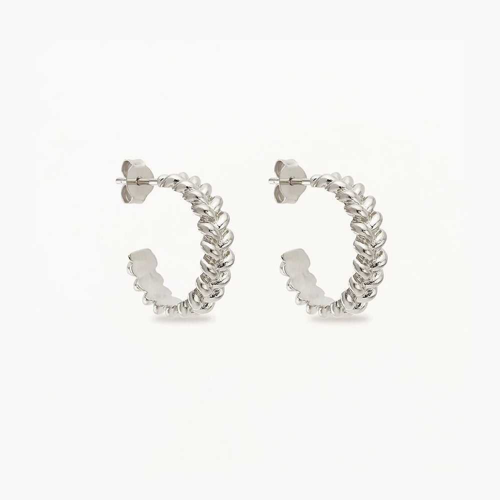 By Charlotte - Large Intertwined Hoops in Silver