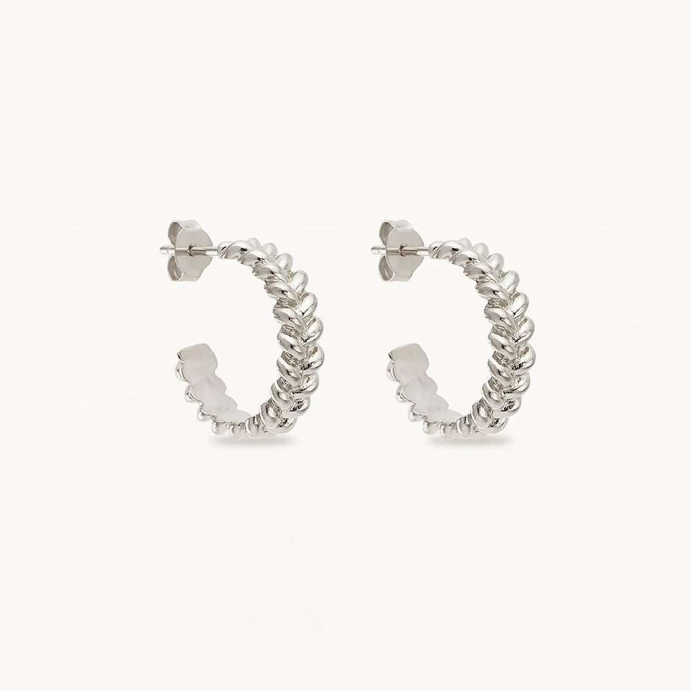 
            
                Load image into Gallery viewer, By Charlotte - Large Intertwined Hoops in Silver
            
        