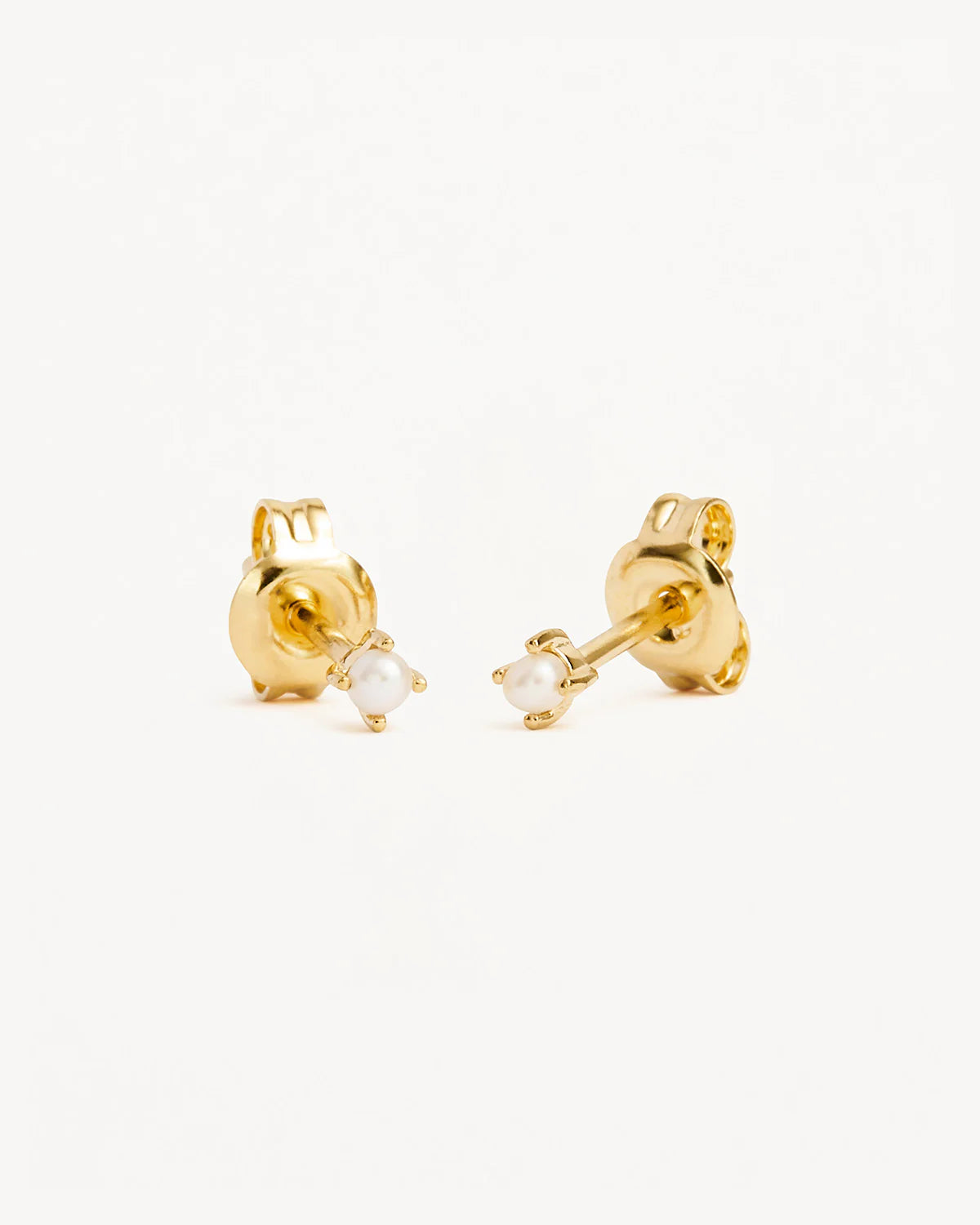 By Charlotte - Moonlight Stud Earrings in Gold