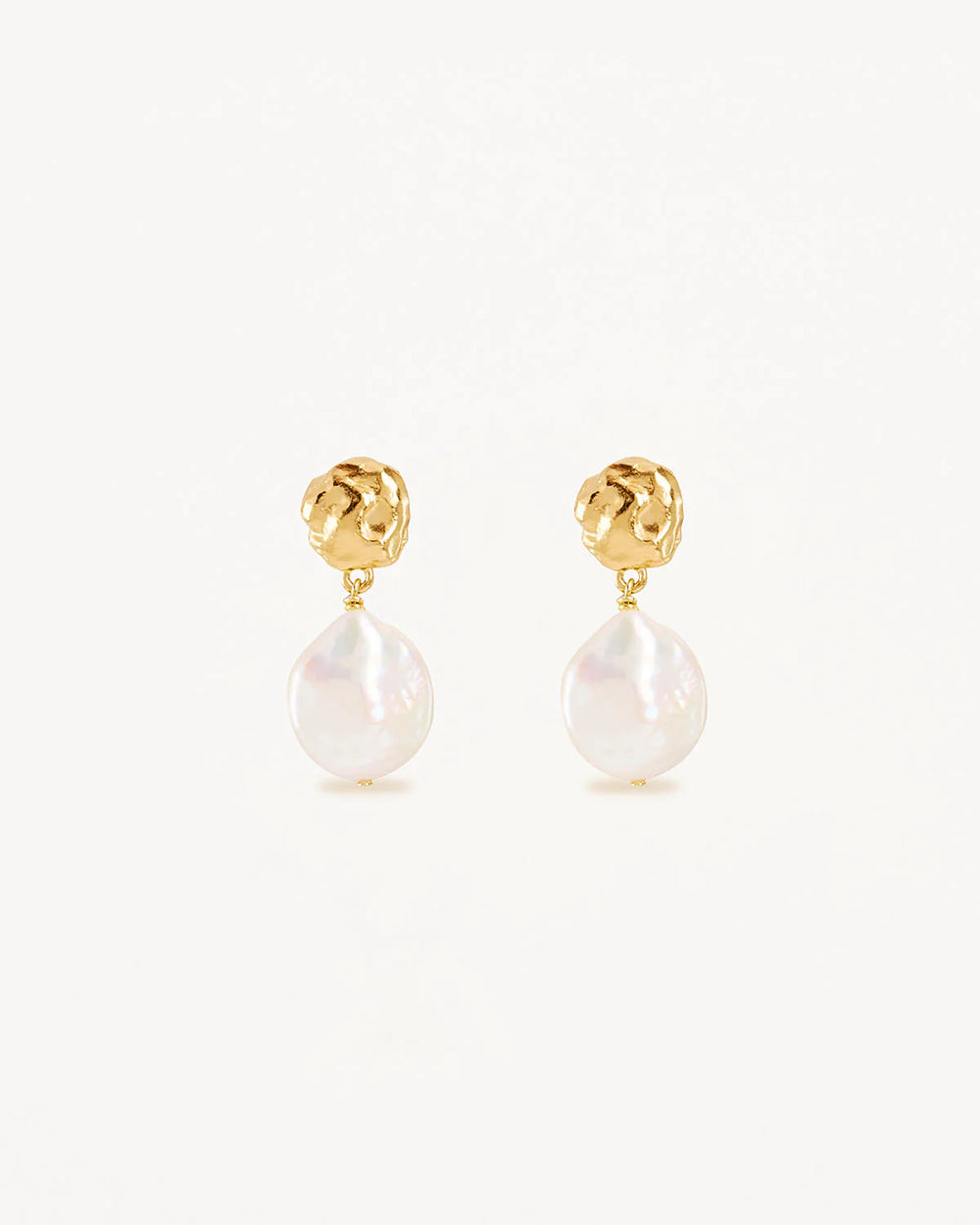 By Charlotte - Endless Grace Pearl Drop Earrings in Gold