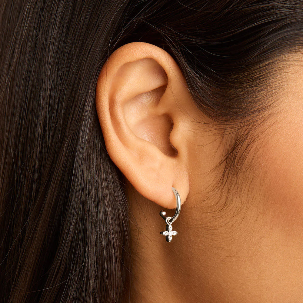 By Charlotte - Live in Light Hoop Earrings in Silver