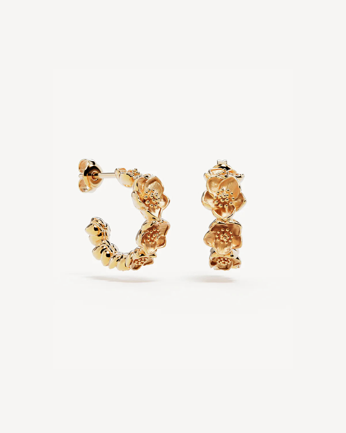 By Charlotte - Bloom With You Hoops in Gold