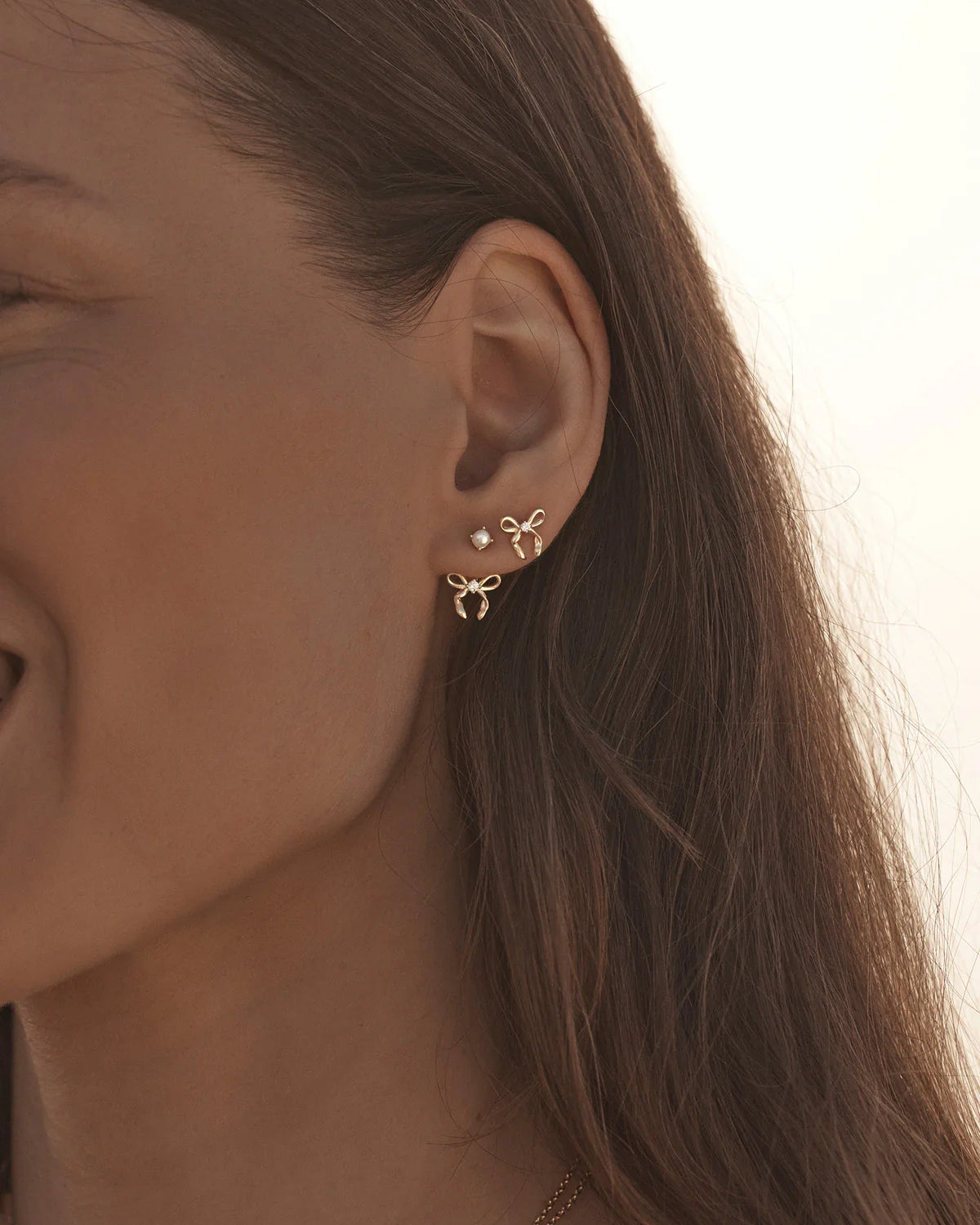 By Charlotte - Forever More Stud Earrings in Gold