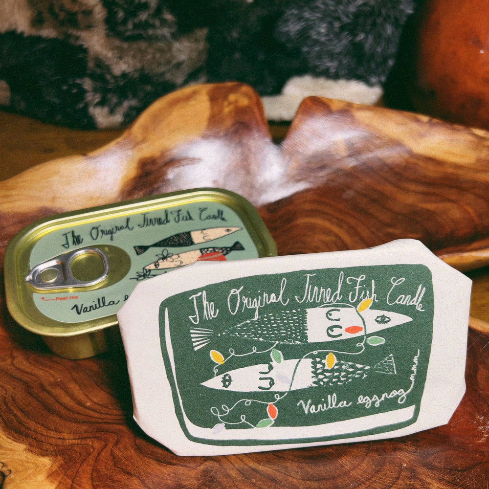 
                      
                        Tinned Fish Candle - Vanilla Eggnog
                      
                    