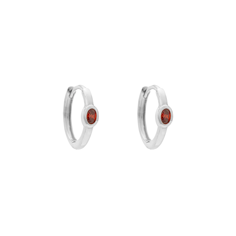 
                      
                        Kirstin Ash - Ember Hoops in Silver
                      
                    