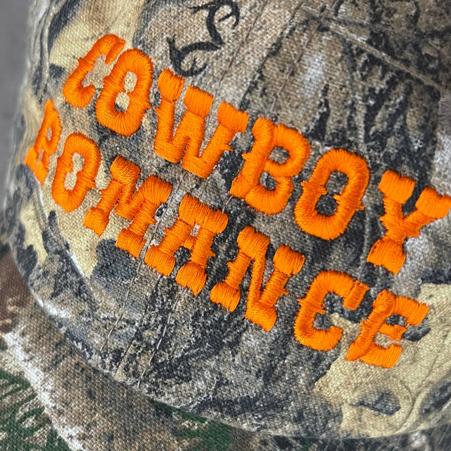 Cowboy Romance Baseball Cap Dad Hat camo Book shop western