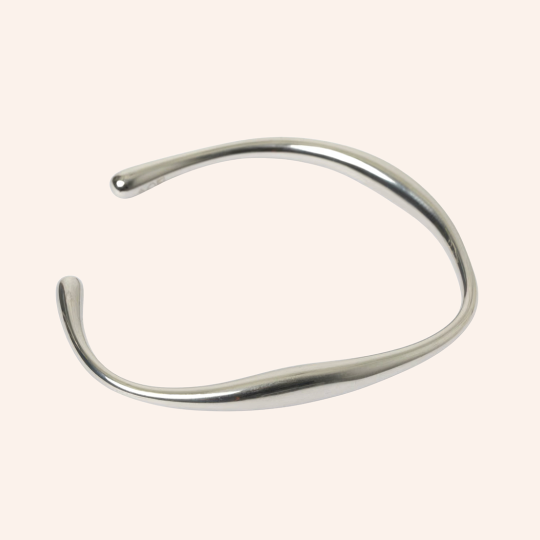 We Are Emte - Abstract Cuff in Stainless Steel