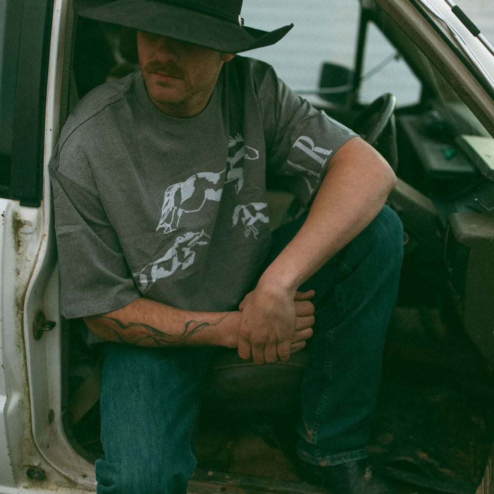 
                      
                        Far Mer by Whitney - Stampede Tee in Gray
                      
                    