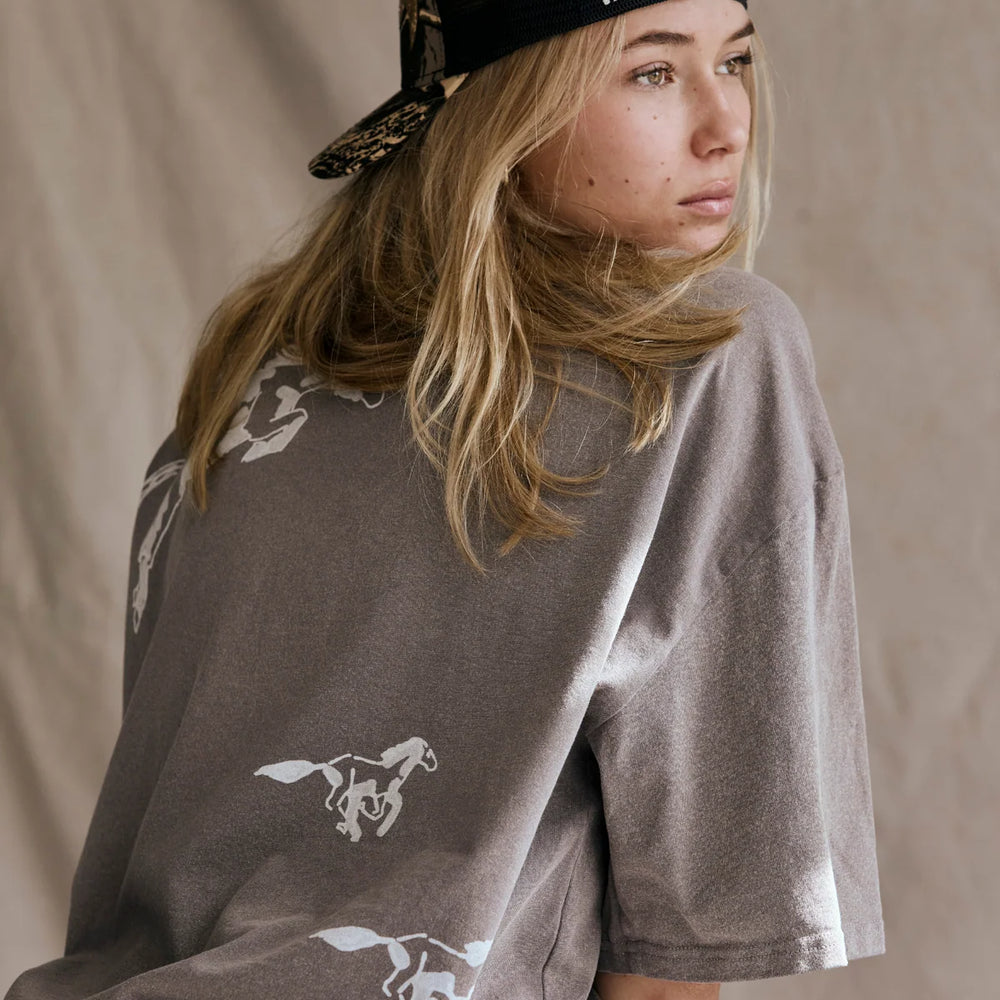 Far Mer by Whitney - Stampede Tee in Gray