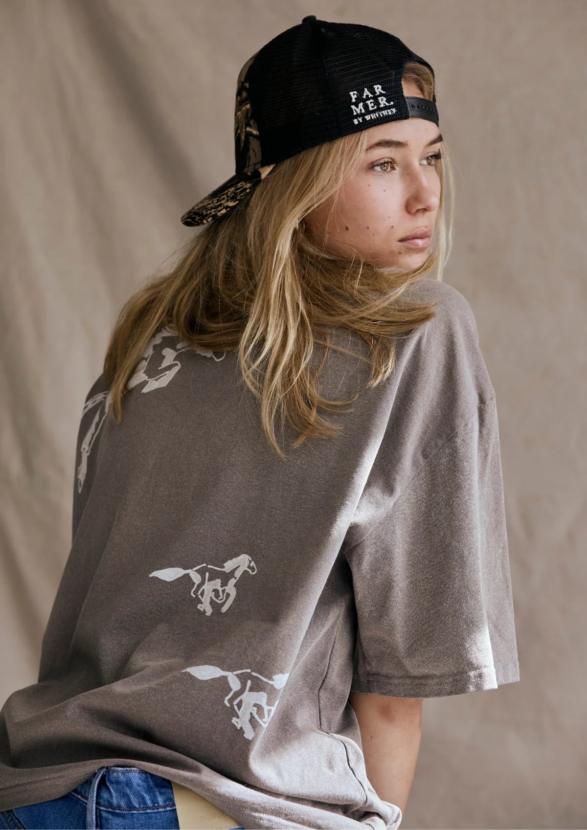 Far Mer by Whitney - Stampede Tee in Gray