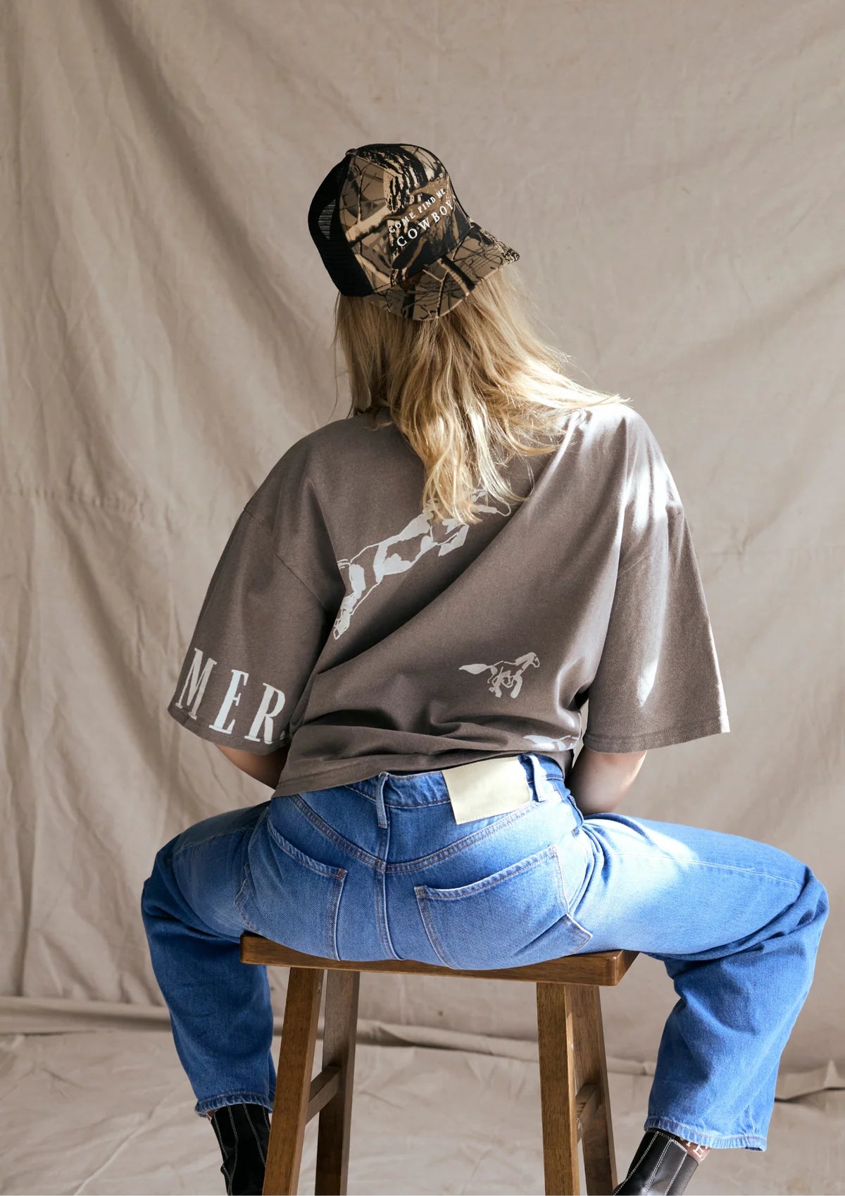 Far Mer by Whitney - Stampede Tee in Gray