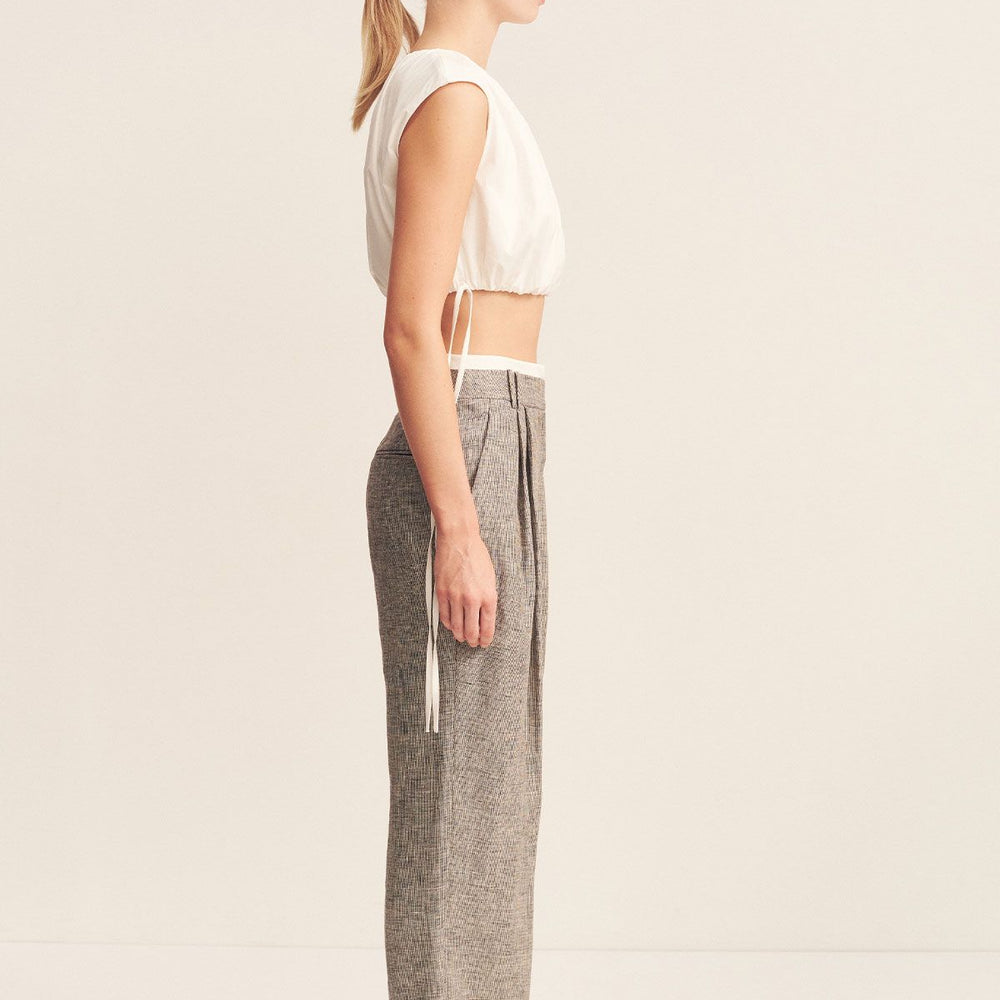 
                      
                        Shona Joy - Elliot Double Waistband Pant in Concrete
                      
                    