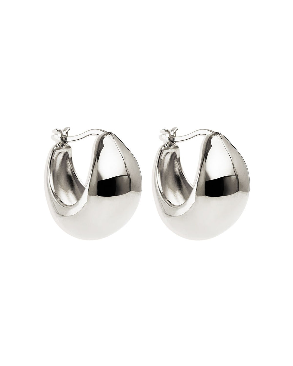 By Charlotte - Sunkissed Hoops in Silver - Large