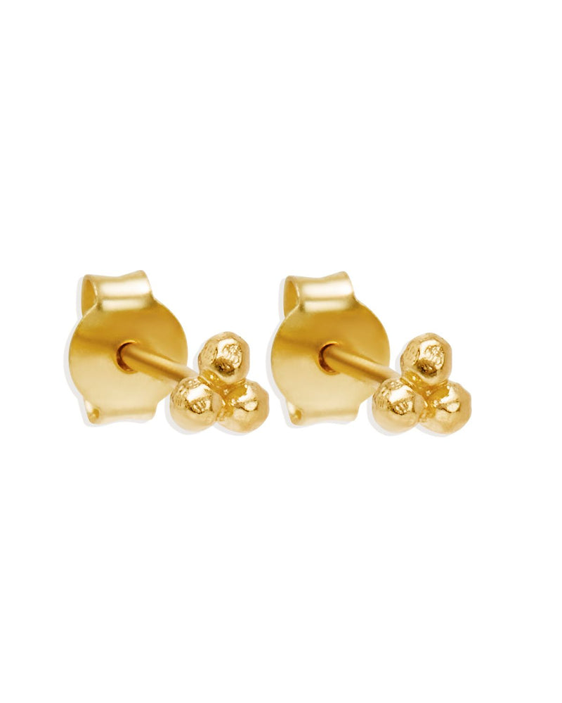 By Charlotte - Karma Stud Earrings in Gold