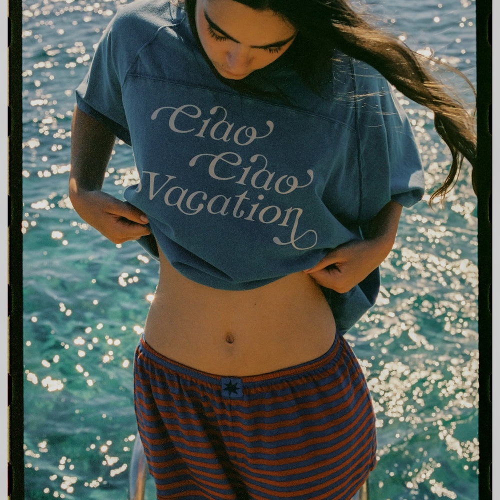 Ciao Ciao Vacation - Pomodoro Stripe Aria Short