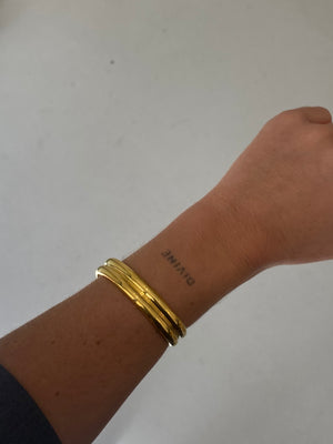 We Are Emte - Double Cuff in Gold