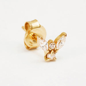 By Charlotte - 14k Gold Angel Stud Earrings