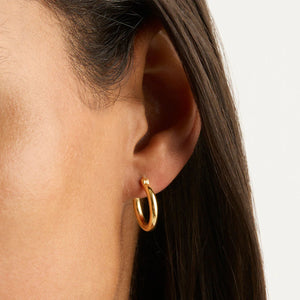 By Charlotte - Small Sunrise Hoops in Gold