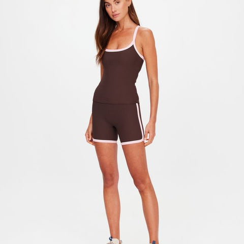 The Upside - Rhythm 5in Spin Short in Brown