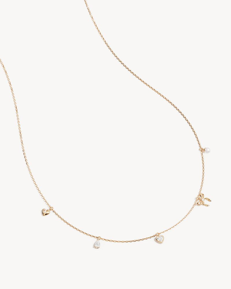 By Charlotte - Forever Yours Charm Choker Necklace in Gold