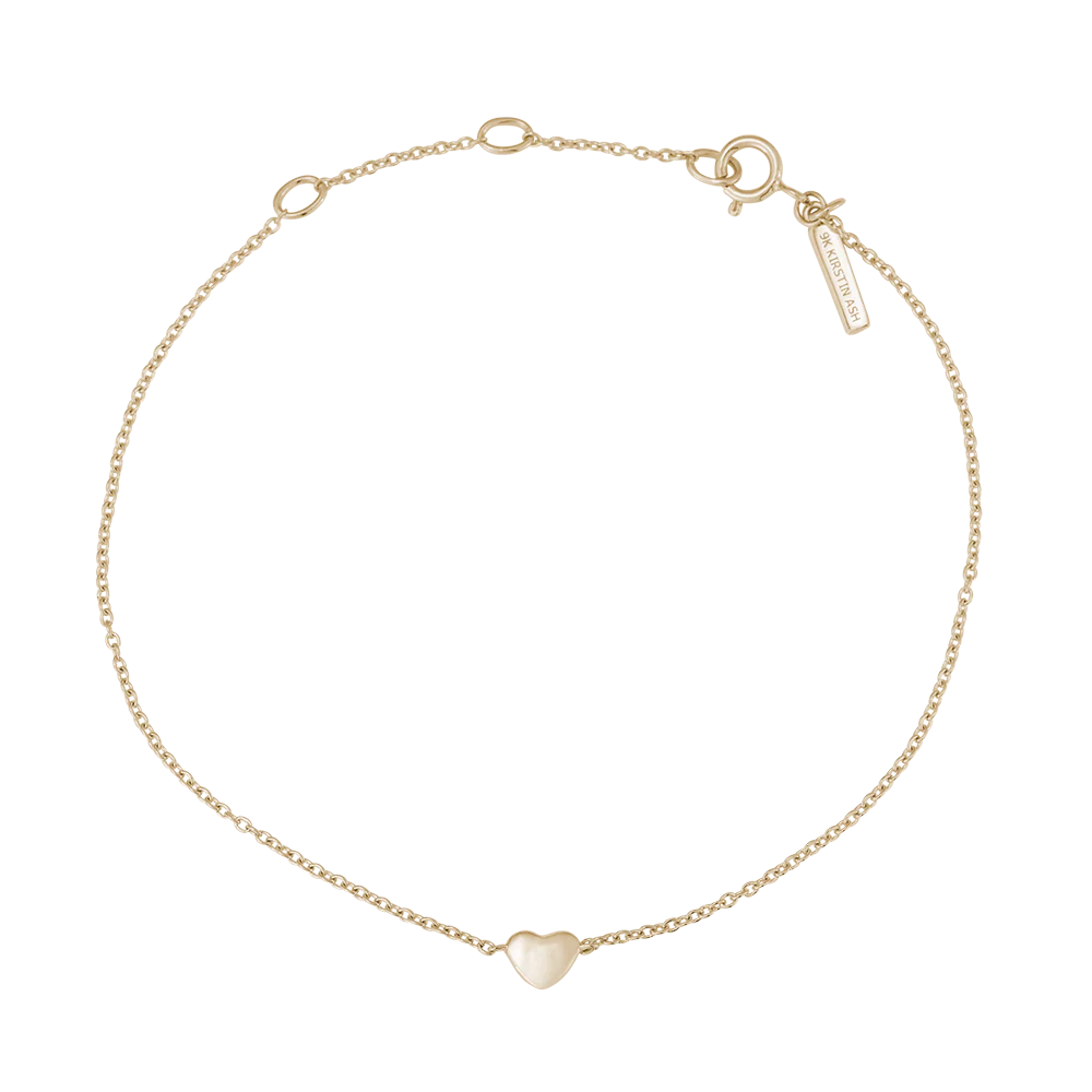 Kirstin Ash -L’Amour Heart Bracelet in 9k Gold