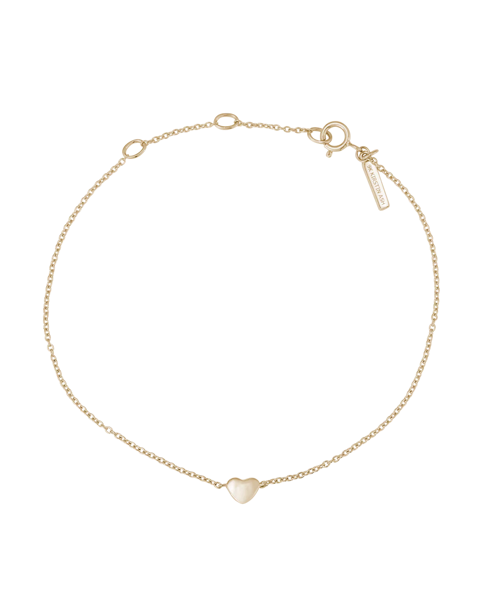 Kirstin Ash -L’Amour Heart Bracelet in 9k Gold