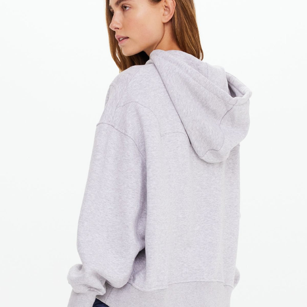 
                      
                        The Upside - Lasso Jude Crop Hoodie in Grey Marle
                      
                    