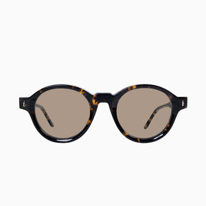 Valley Eyewear - Motel in Clear Tort w. 24k Gold Metal / Light Brown Lens