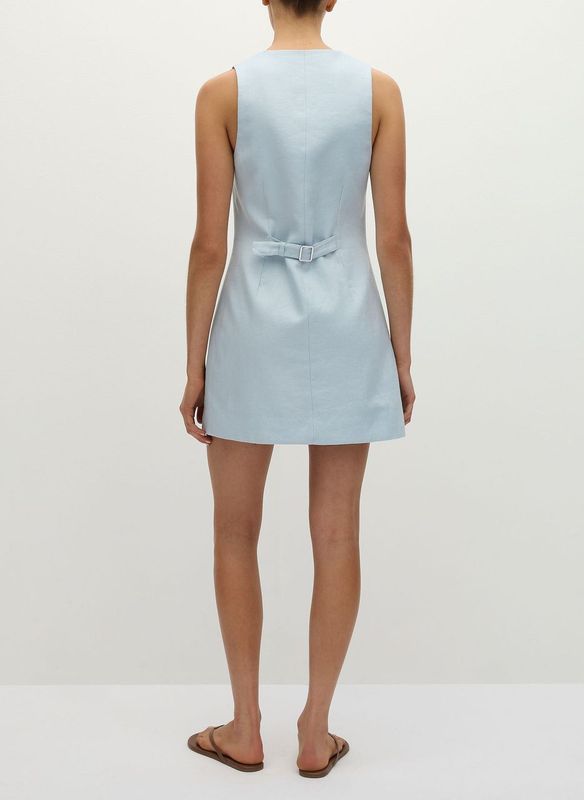 Faithfull The Brand - Jaques Mini Dress in Sky Blue